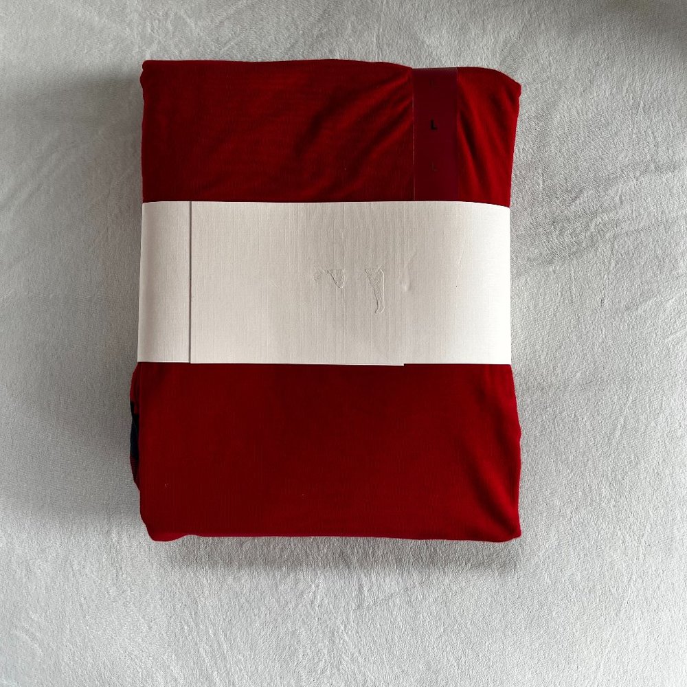 NWT Soma COOL NIGHTS Long Sleeve Pj Set  - Color -BLANKET PLAID NAVY - Size L - Picture 9 of 11